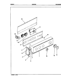 CONTROL PANEL (ORIG. - REV. D) Diagram and Parts List for HWA2006A  Hoover Washer