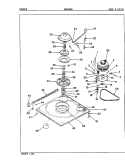 BASE & DRIVE (REV. E - F) Diagram and Parts List for HWA2006A  Hoover Washer
