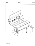CONTROL PANEL (REV. E - F) Diagram and Parts List for HWA2006A  Hoover Washer