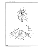 BASE & DRIVE (REV. G - L) Diagram and Parts List for HWA2006A  Hoover Washer