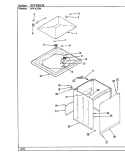 EXTERIOR Diagram and Parts List for HWA2506W  Hoover Washer