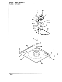 BASE & DRIVE Diagram and Parts List for HWA2506W  Hoover Washer