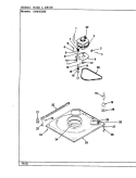 BASE & DRIVE (ORIG. - REV. D) Diagram and Parts List for SHWA2506W  Hoover Washer