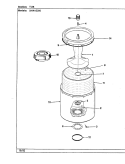 TUB (ORIG. - REV. D) Diagram and Parts List for SHWA2506W  Hoover Washer