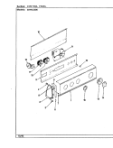 CONTROL PANEL (ORIG. - REV. D) Diagram and Parts List for SHWA2506W  Hoover Washer