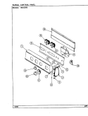 CONTROL PANEL Diagram and Parts List for HWA2606W  Hoover Washer