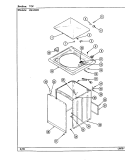 TOP Diagram and Parts List for HWA2606W  Hoover Washer