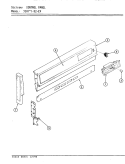 CONTROL PANEL Diagram and Parts List for 31HN-92KW-EV  Magic Chef Range