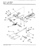 GAS CONTROLS Diagram and Parts List for 31HN-92KW-EV  Magic Chef Range