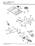 TOP ASSY. / CONTROL SYSTEM Diagram and Parts List for 31HA-93KX-ON  Magic Chef Range
