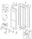 Part Location Diagram of 69264-2 Whirlpool INSULATION, LINER SUPPORT