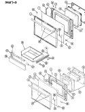 Part Location Diagram of 3804F051-60 Whirlpool RETAINER, GLASS