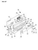 Part Location Diagram of 2601W328-81 Whirlpool PANEL, CONTROL (WHITE)