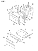 Part Location Diagram of 7902P340-60 Whirlpool GLASS-DOOR