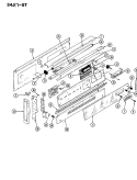 Part Location Diagram of 7711P461-60 Whirlpool Control Button - Black
