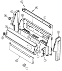 CONTROL PANEL Diagram and Parts List for GM3267WUWM  Maytag Range
