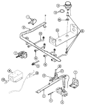 GAS CONTROLS Diagram and Parts List for GC3277WUWM  Maytag Range