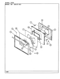 DOOR Diagram and Parts List for 35HA-92DX-ON  Magic Chef Range