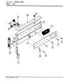 CONTROL PANEL Diagram and Parts List for 35HK-3ELX-BO  Magic Chef Range