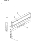 CONTROL PANEL Diagram and Parts List for 31JN-1XS-ON  Magic Chef Range