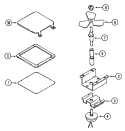 STIRRER ASSEMBLY Diagram and Parts List for 3962VVA  Magic Chef Microwave Oven Combo