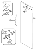 FRESH FOOD OUTER DOOR Diagram and Parts List for RC200TV  Admiral Refrigerator