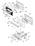 Part Location Diagram of 2416F025-74 Whirlpool PANEL, DRAWER (ALM)