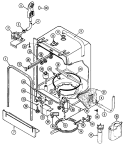 TUB Diagram and Parts List for NDU4K  Norge Dishwasher