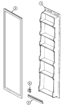 FREEZER INNER DOOR Diagram and Parts List for GS22Y8V  Maytag Refrigerator