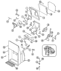ICE & WATER DISPENSER Diagram and Parts List for RCE244TDV  Magic Chef Refrigerator