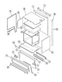 BODY (UPPER) Diagram and Parts List for 7458XVA  Magic Chef Range