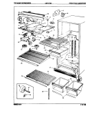 FRESH FOOD COMPARTMENT Diagram and Parts List for CNT17TX6H 8D13A Crosley Refrigerator