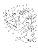 GAS CONTROLS Diagram and Parts List for 34GN-3EKX  Magic Chef Range
