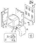 BODY Diagram and Parts List for CHE9800ACB  Maytag Range