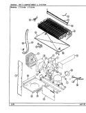 UNIT COMPARTMENT & SYSTEM Diagram and Parts List for CT15X4W  Crosley Refrigerator