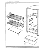 SHELVES & ACCESSORIES Diagram and Parts List for CT15X4W  Crosley Refrigerator