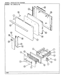DOOR / ACCESS DRAWER Diagram and Parts List for 41EA-14  Magic Chef Range