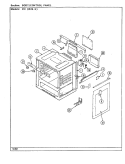 BODY / CONTROL PANEL Diagram and Parts List for 41EA-3GKLW  Magic Chef Range