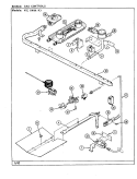 GAS CONTROLS Diagram and Parts List for 41EA-3GKLW  Magic Chef Range