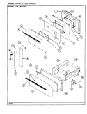 DOOR / ACCESS DRAWER Diagram and Parts List for 41EA-3GKLW  Magic Chef Range