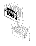 Part Location Diagram of 7720P063-60 Whirlpool TRIM, HANDLE