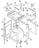 BODY Diagram and Parts List for 6498VRV  Magic Chef Range