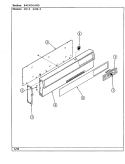 BACKGUARD Diagram and Parts List for 41EA-2KLW  Magic Chef Range