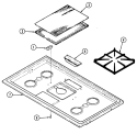 TOP ASSEMBLY Diagram and Parts List for 4131WRA  Magic Chef Range