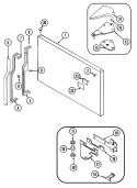 FREEZER OUTER DOOR Diagram and Parts List for NT198NB  Norge Refrigerator