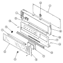 Part Location Diagram of 3605F043-80 Whirlpool NLAPLATE, CLOCK MNTG.