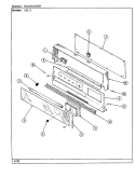 BACKGUARD Diagram and Parts List for 41EA-3GKLW  Magic Chef Range