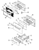 Part Location Diagram of 2416F025-76 Whirlpool PANEL DRAWER (HV WHT)