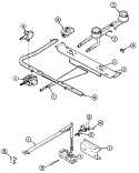 GAS CONTROLS Diagram and Parts List for CNPA100AXL  Admiral Range