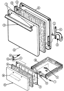 DOOR / DRAWER Diagram and Parts List for CNPA100AXL  Admiral Range